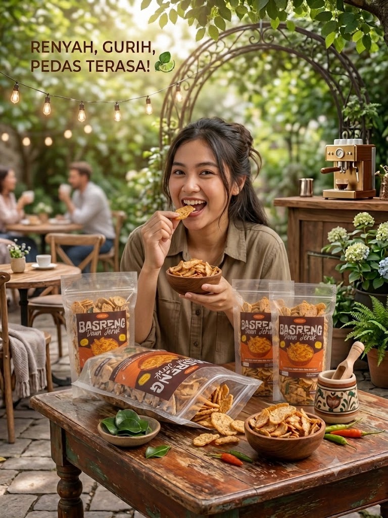 Basreng pedas Daun Jeruk  1 Kg 